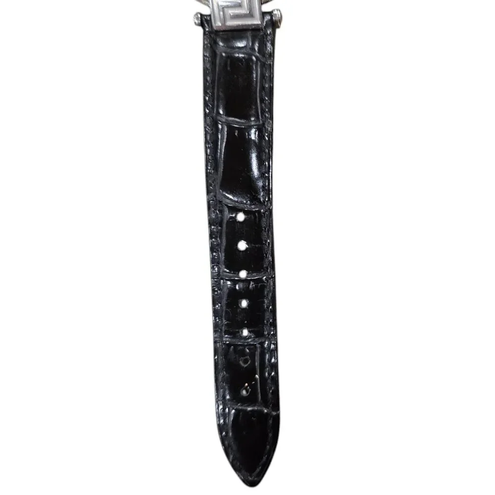 Versace Reve 68Q Women's Watch Stainless Steel Black Dial Diamonds Swiss Made